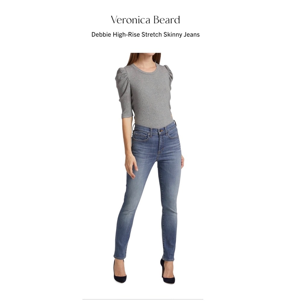 Veronica Beard Stretch High Rise Skinny Jeans